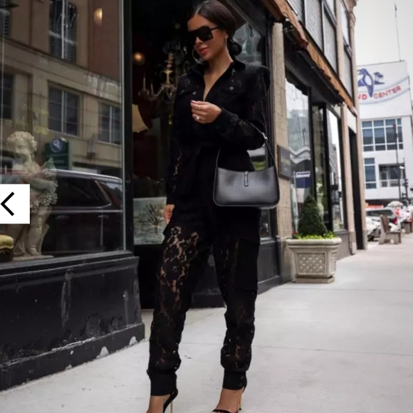 NWT Lace Button Front Cargo Straight Leg Jumpsuit Sz XS - Picture 2 of 8